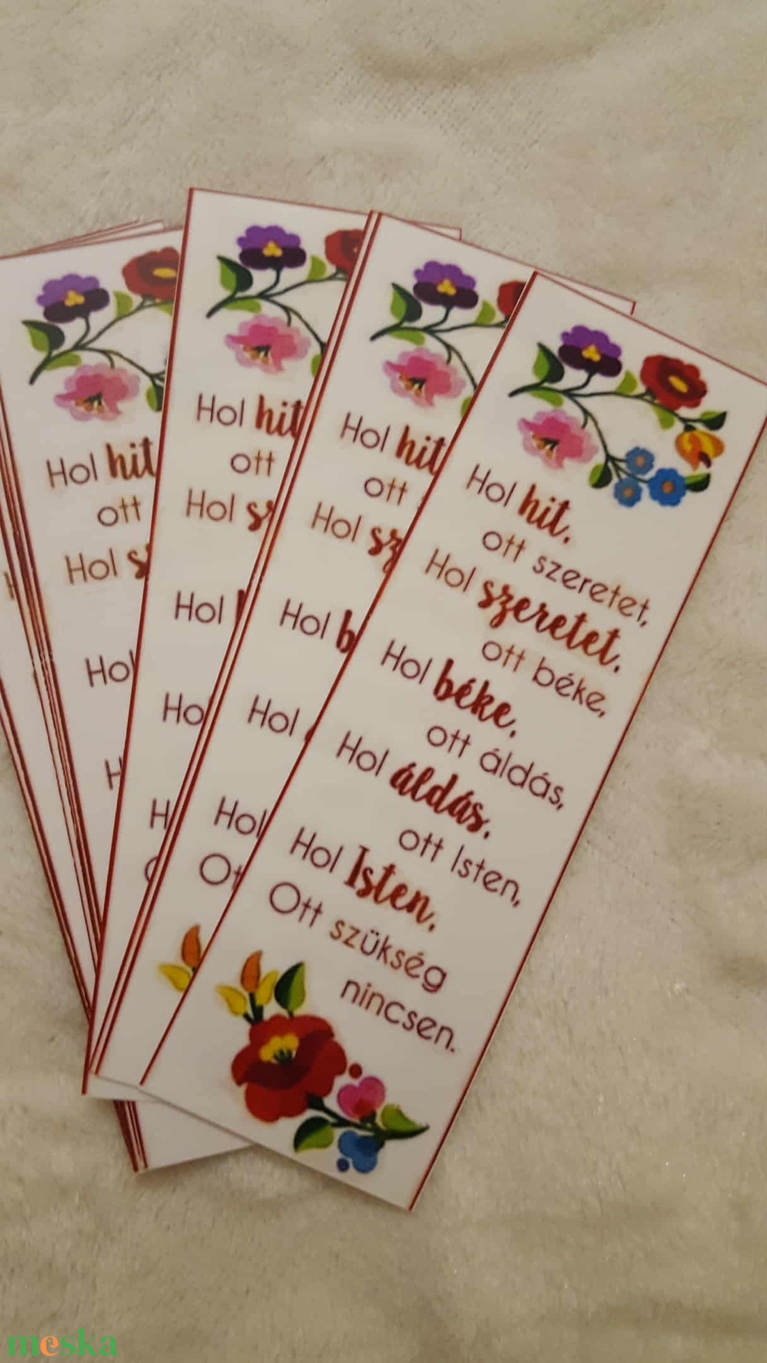 10db papír könyvjelző, magyaros mintával Házi Áldás - könyv & zene - könyvjelző - Meska.hu