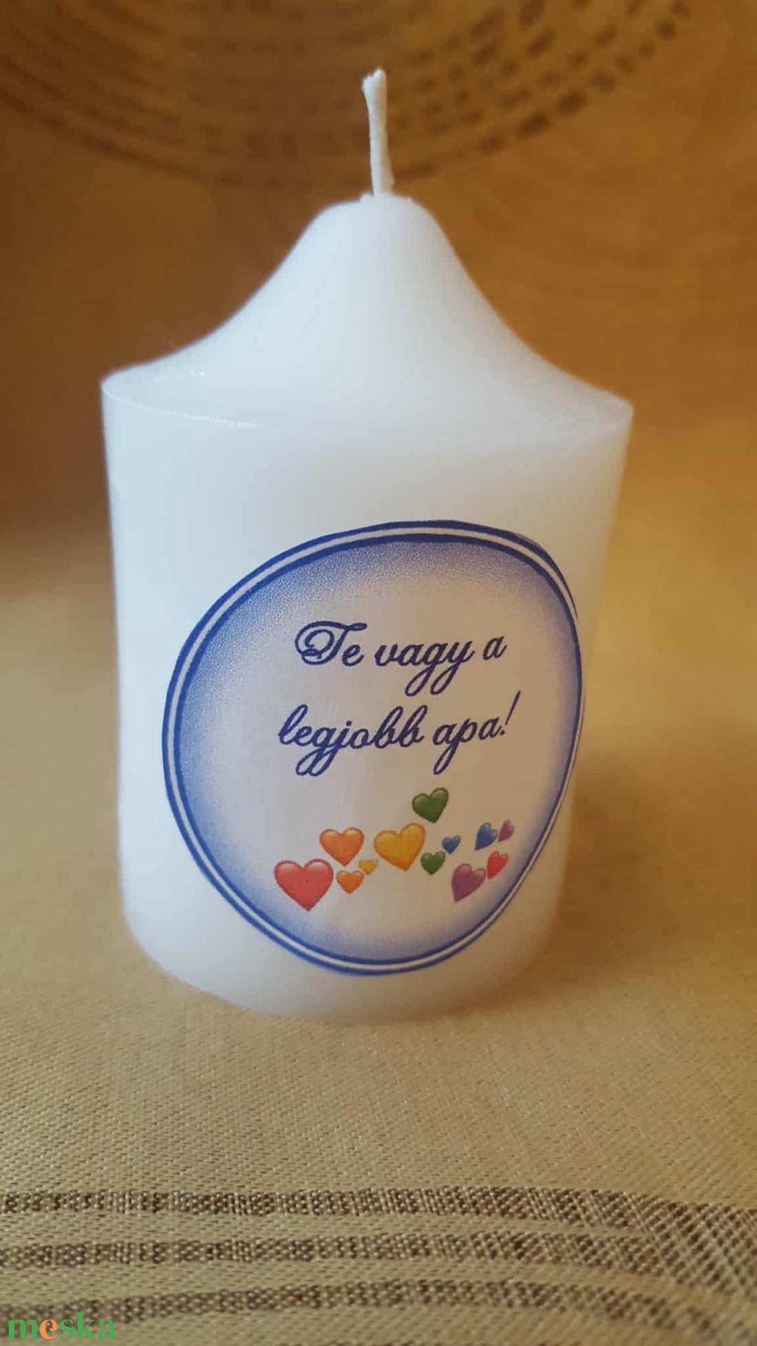 Képes vagy üveges gyertya apának - otthon & életmód - gyertya, illat, aroma - gyertya - Meska.hu