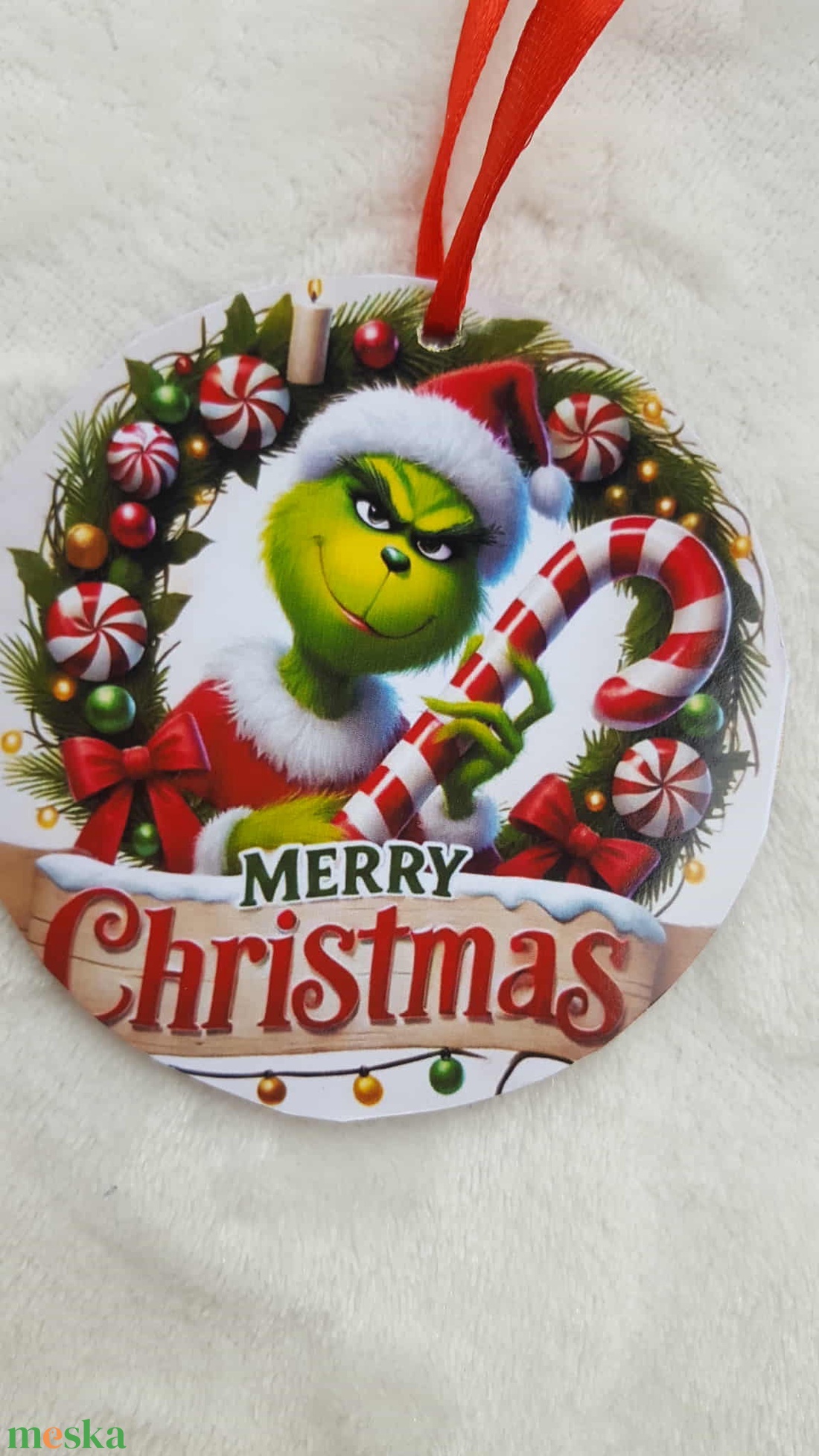 Grincs karácsonyfadísz - karácsony - karácsonyi lakásdekoráció - karácsonyfadíszek - Meska.hu