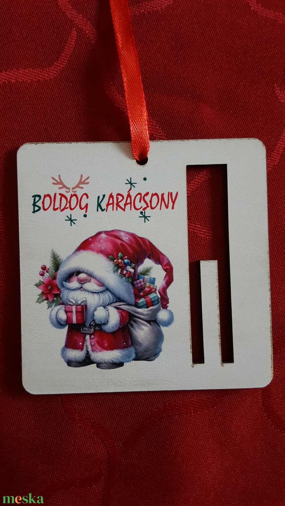 Manós pénzátadó és karácsonyfadísz  - karácsony - karácsonyi ajándékozás - karácsonyi ajándékcsomagolás - Meska.hu