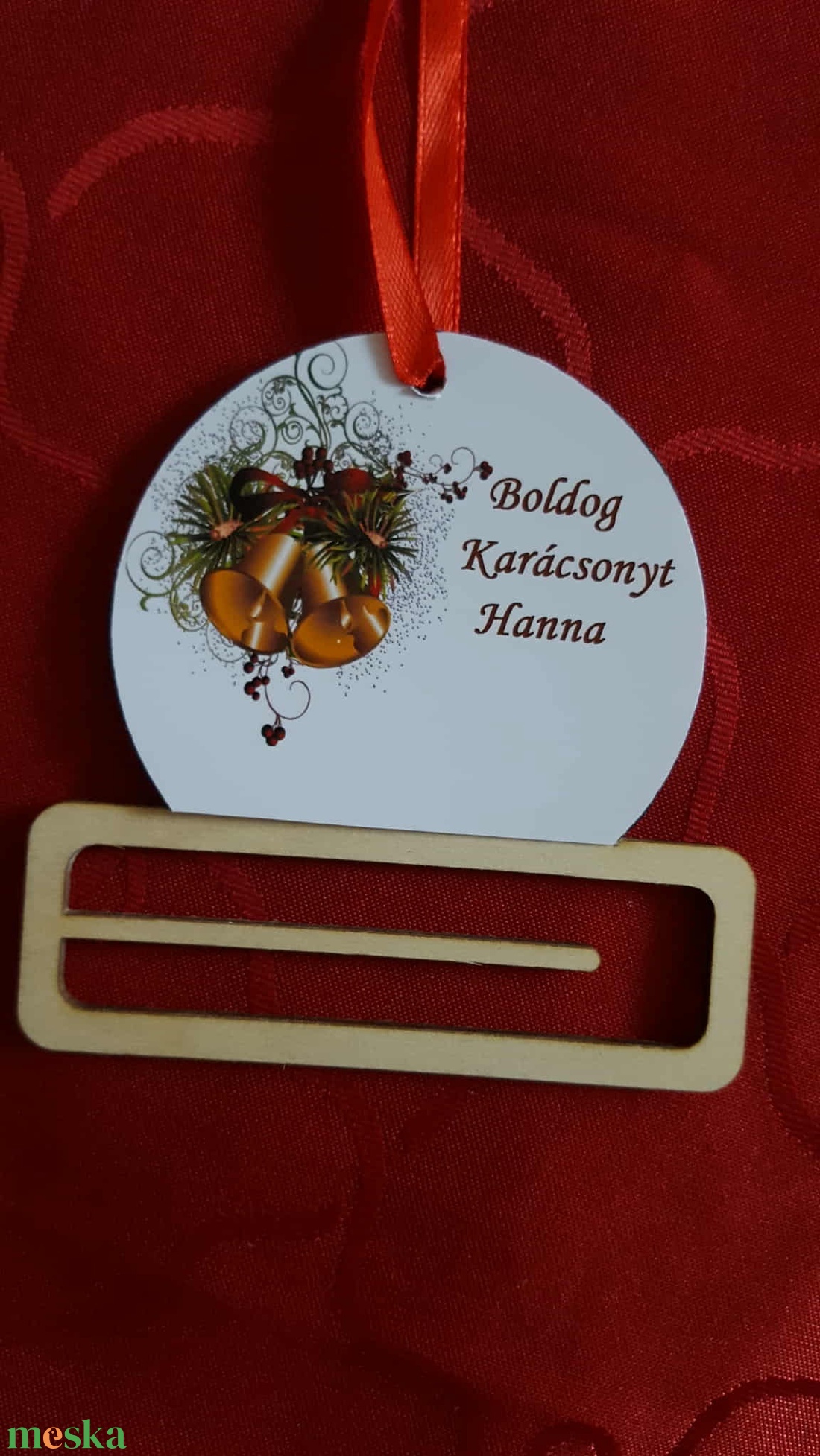 Névre szóló pénzátadó és karácsonyfadísz akár saját képpel is - karácsony - karácsonyi ajándékozás - karácsonyi ajándékcsomagolás - Meska.hu