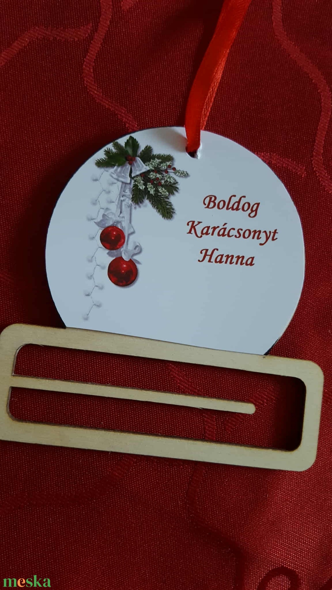 Névre szóló pénzátadó és karácsonyfadísz akár saját képpel is - karácsony - karácsonyi ajándékozás - karácsonyi ajándékcsomagolás - Meska.hu