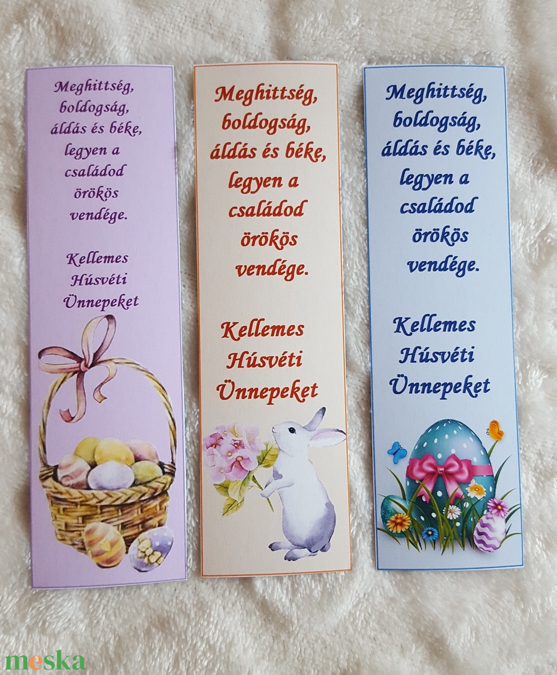 10db-os húsvéti mágneses könyvjelző - otthon & életmód - dekoráció - dísztárgy - Meska.hu