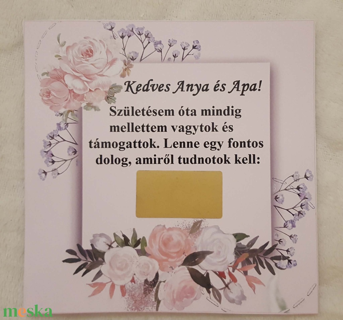 Bababejelentő kaparós kártya - baba - mama - babaemlékek - bababejelentők - Meska.hu