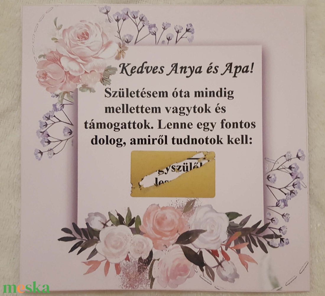 Bababejelentő kaparós kártya - baba - mama - babaemlékek - bababejelentők - Meska.hu