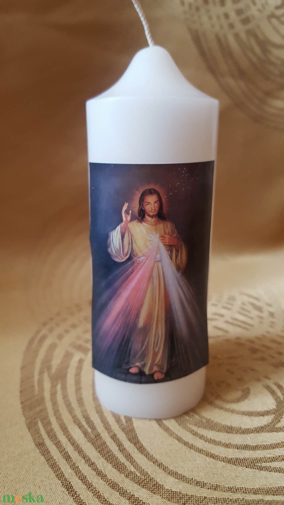 Szűz Mária vagy Jézus gyertya - otthon & életmód - gyertya, illat, aroma - gyertya - Meska.hu