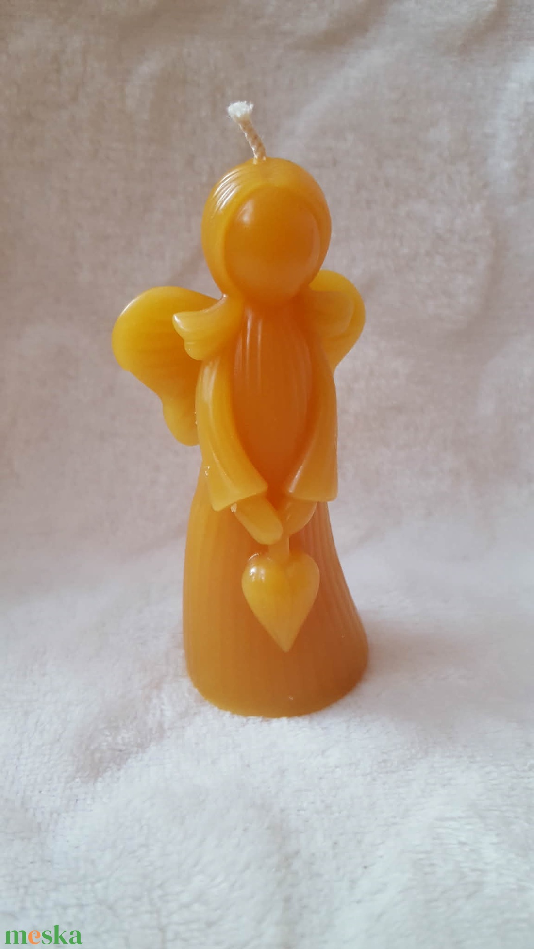 Tündérke szívvel gyertya - otthon & életmód - gyertya, illat, aroma - gyertya - Meska.hu