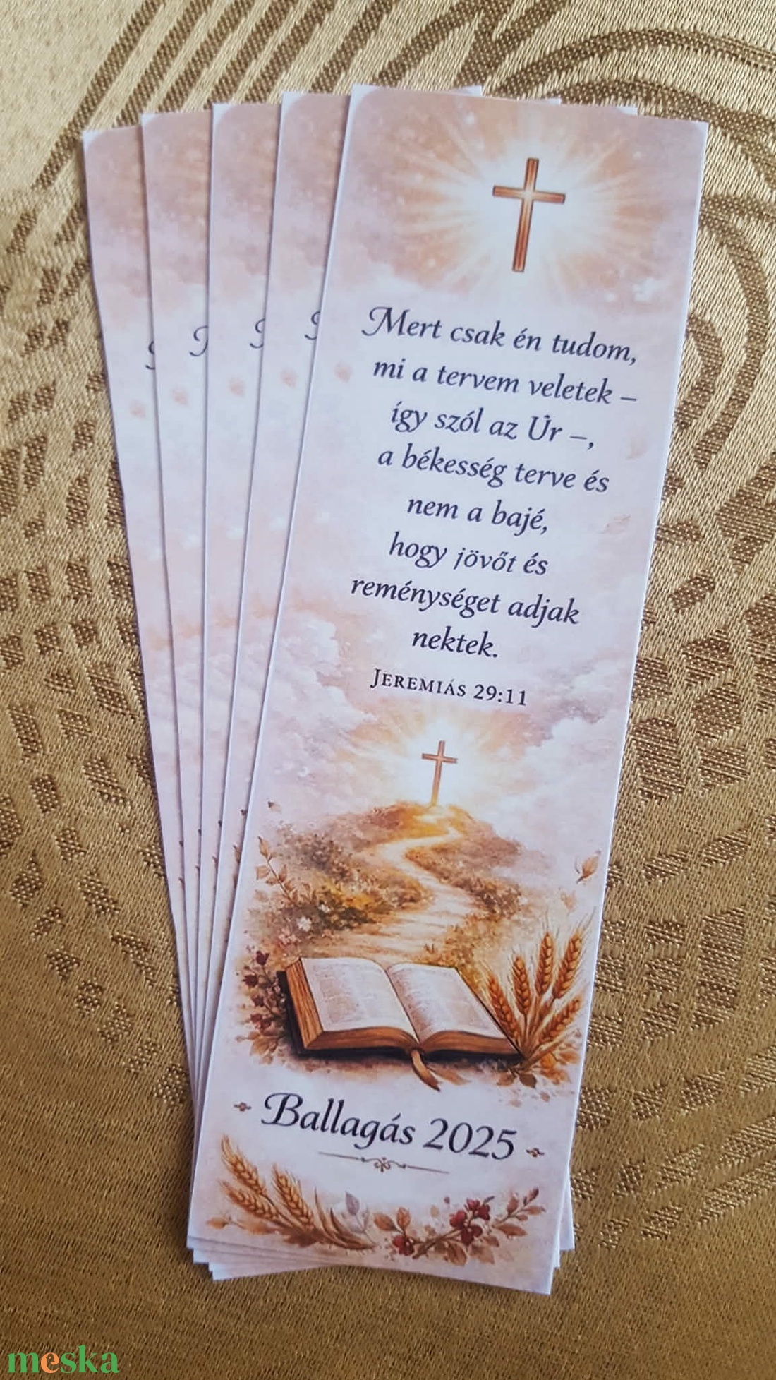 10db Ballagási könyvjelző katolikus iskolában végzőknek - otthon & életmód - dekoráció - dísztárgy - Meska.hu