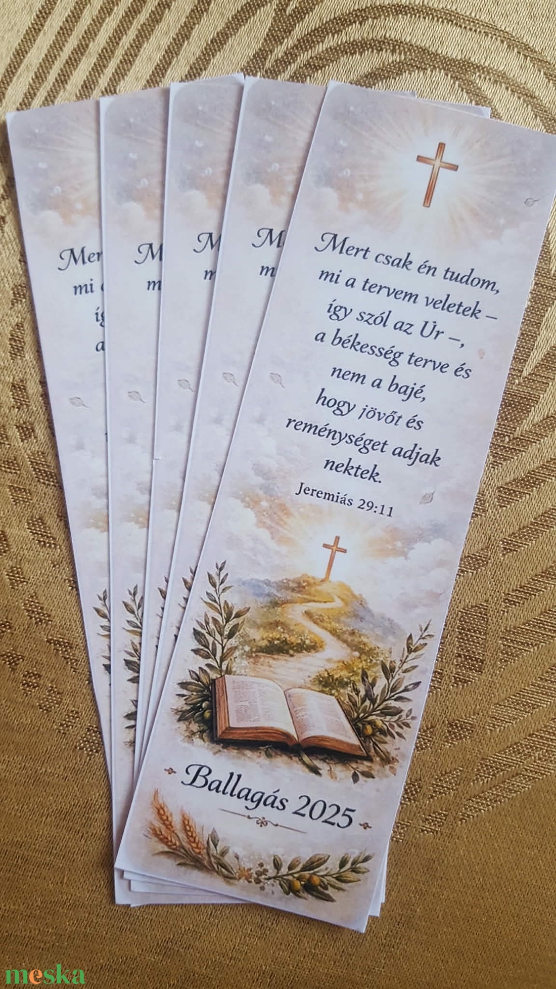 10db Ballagási könyvjelző katolikus iskolában végzőknek - otthon & életmód - dekoráció - dísztárgy - Meska.hu