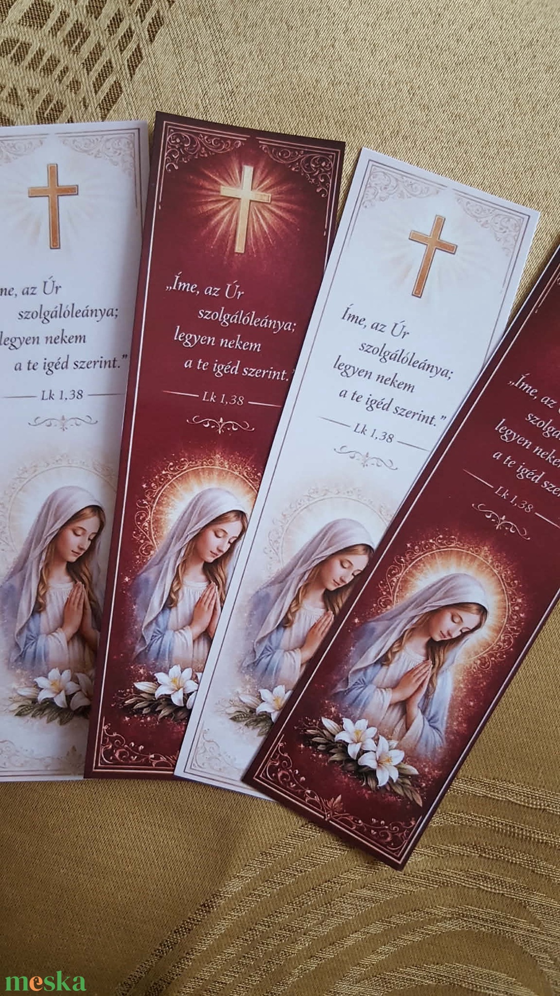 10db egyházi mágneses könyvjelző Nőnapra - könyv & zene - könyvjelző - Meska.hu