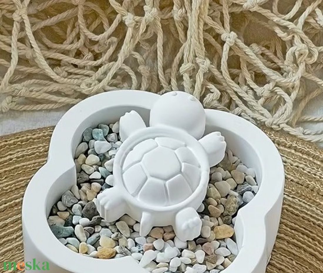 Festhető teknősbéka gipszből - diy (csináld magad) - egységcsomag - Meska.hu