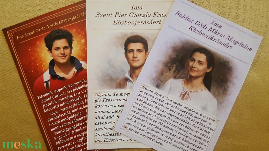 Mágneses szentkép imádsággal - otthon & életmód - dekoráció - dísztárgy - Meska.hu