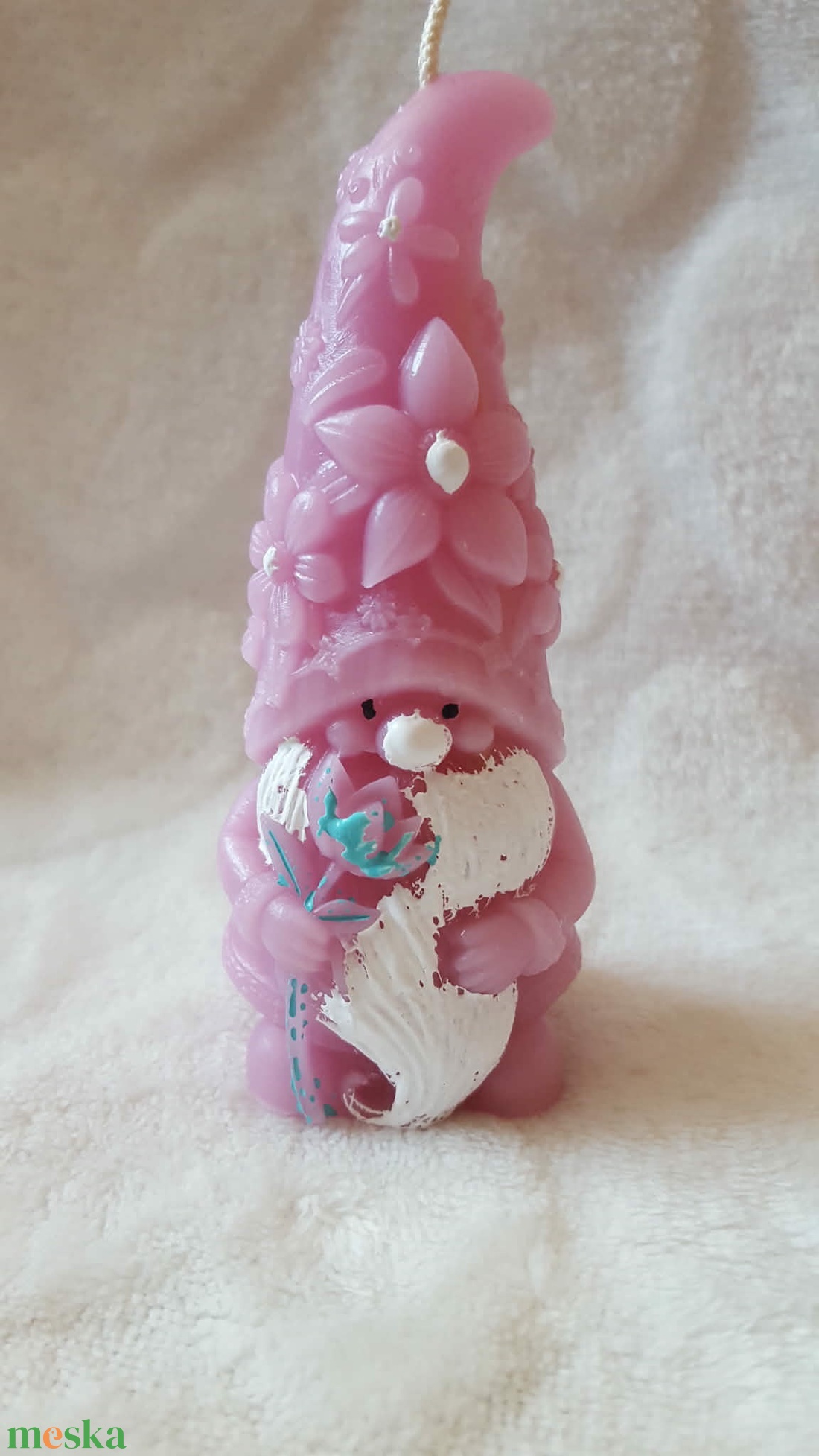 Virágos manó gyertya - otthon & életmód - gyertya, illat, aroma - gyertya - Meska.hu