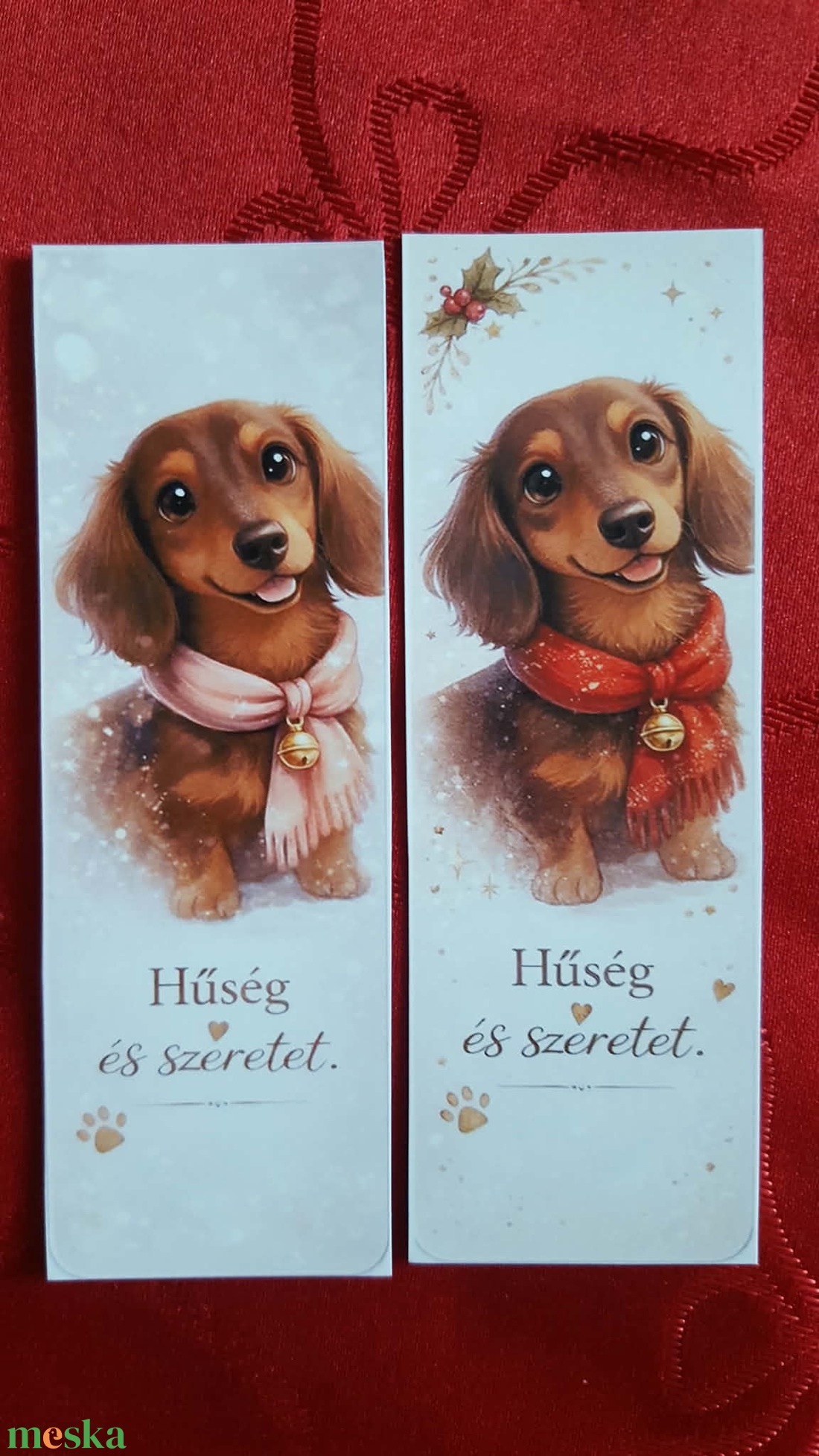 5db cuki állatos - tacskó, yorkshire, lovas - mágneses könyvjelző - otthon & életmód - dekoráció - dísztárgy - Meska.hu