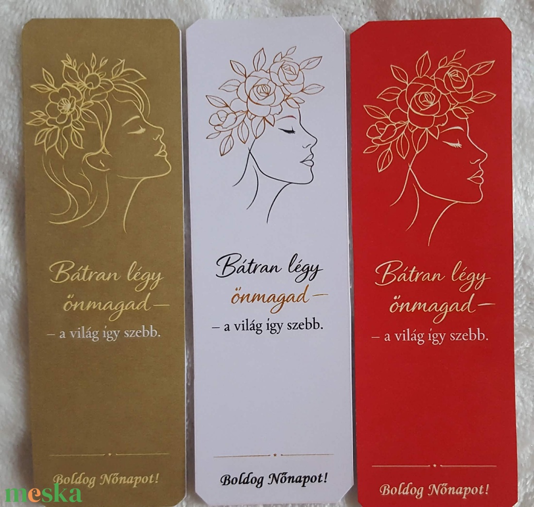 10db-os nőnapi mágneses könyvjelző - könyv & zene - könyvjelző - Meska.hu