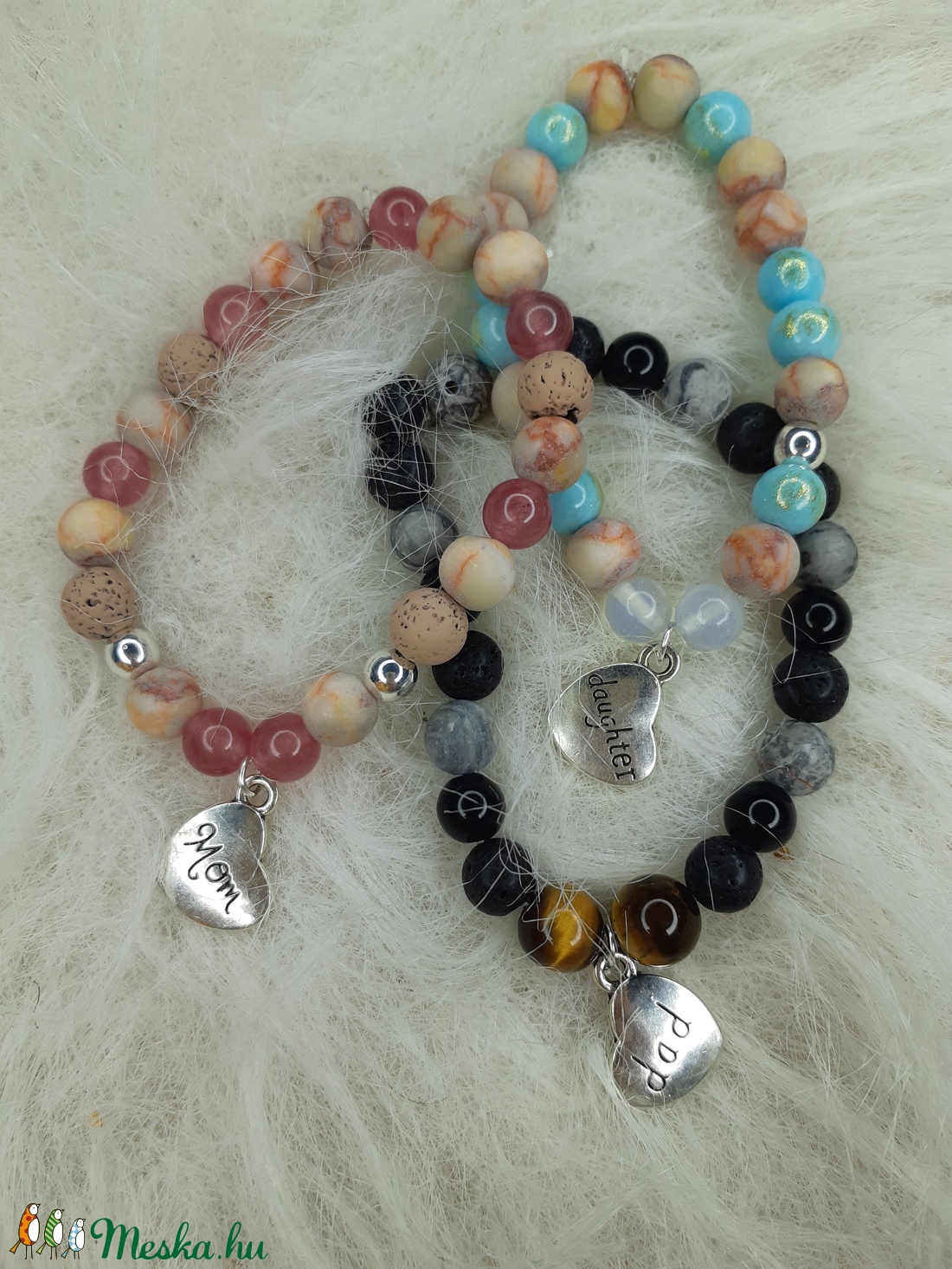 Családi ásvány karkötő - ékszer - karkötő - Meska.hu