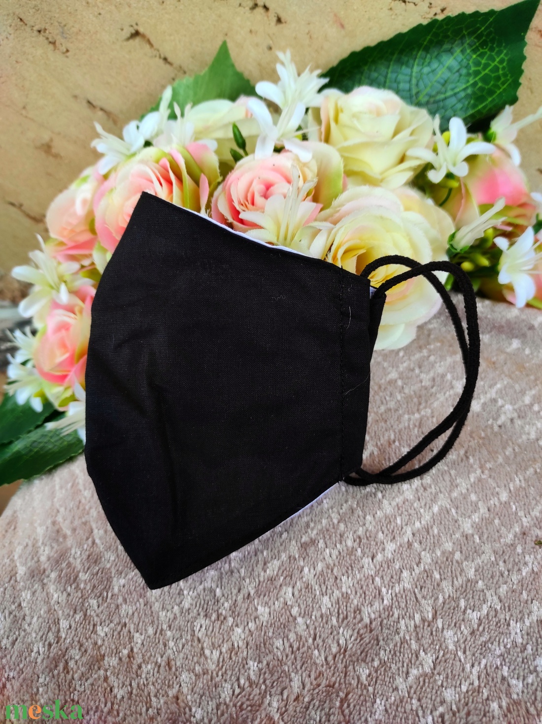 Fekete uniszex textil maszk - férfi & uniszex - férfi & uniszex - Meska.hu