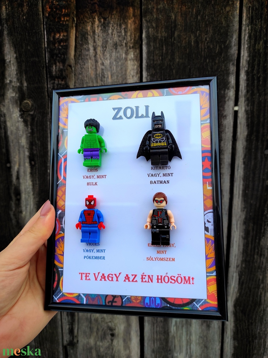 Egyedi neves Te vagy az én hősöm 3d kép - otthon & életmód - dekoráció - kép & falikép - 3d képek - Meska.hu Egyedi neves Te vagy az én hősöm 3d kép - otthon & életmód - dekoráció - kép & falikép - 3d képek - Meska.hu