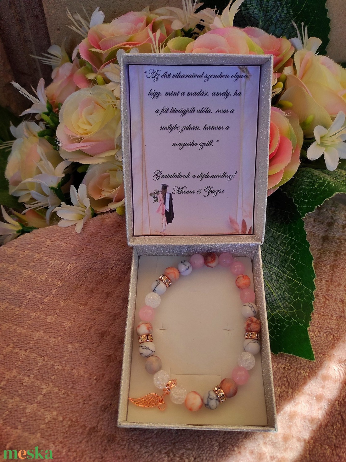 Ballagási ajándék angyal karkötő - ékszer - karkötő - charm karkötő - Meska.hu Ballagási ajándék angyal karkötő - ékszer - karkötő - charm karkötő - Meska.hu