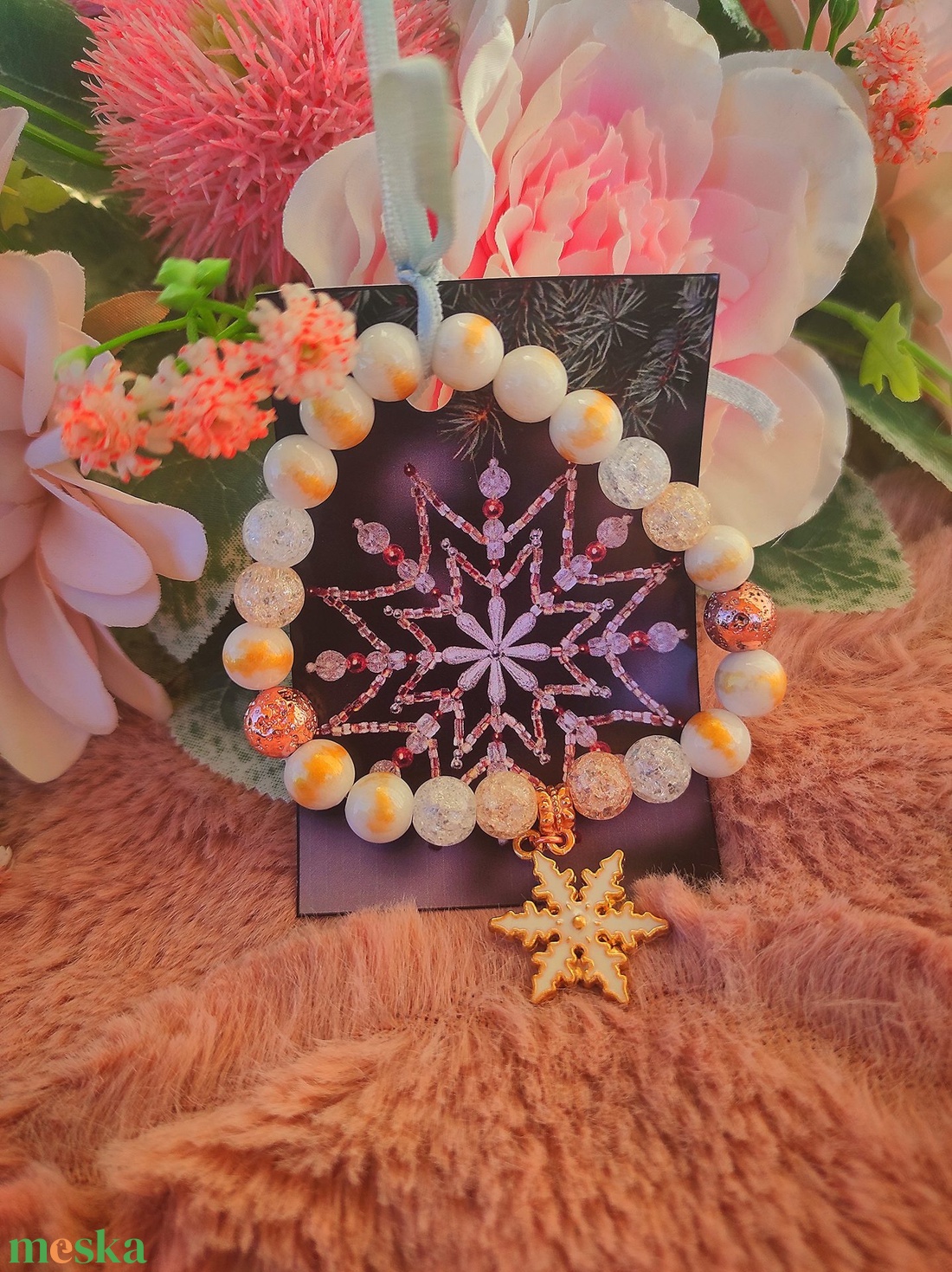 Hópihés védő rose gold karkötő - karácsony - mikulás - mikulás ajándékok - Meska.hu Hópihés védő rose gold karkötő - karácsony - mikulás - mikulás ajándékok - Meska.hu