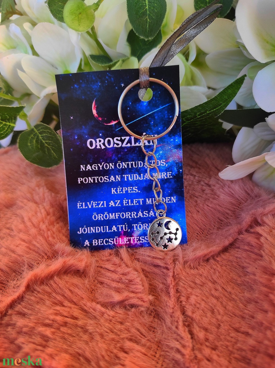 Oroszlán csillagkép kulcstartó - táska & tok - kulcstartó & táskadísz - kulcstartó - Meska.hu