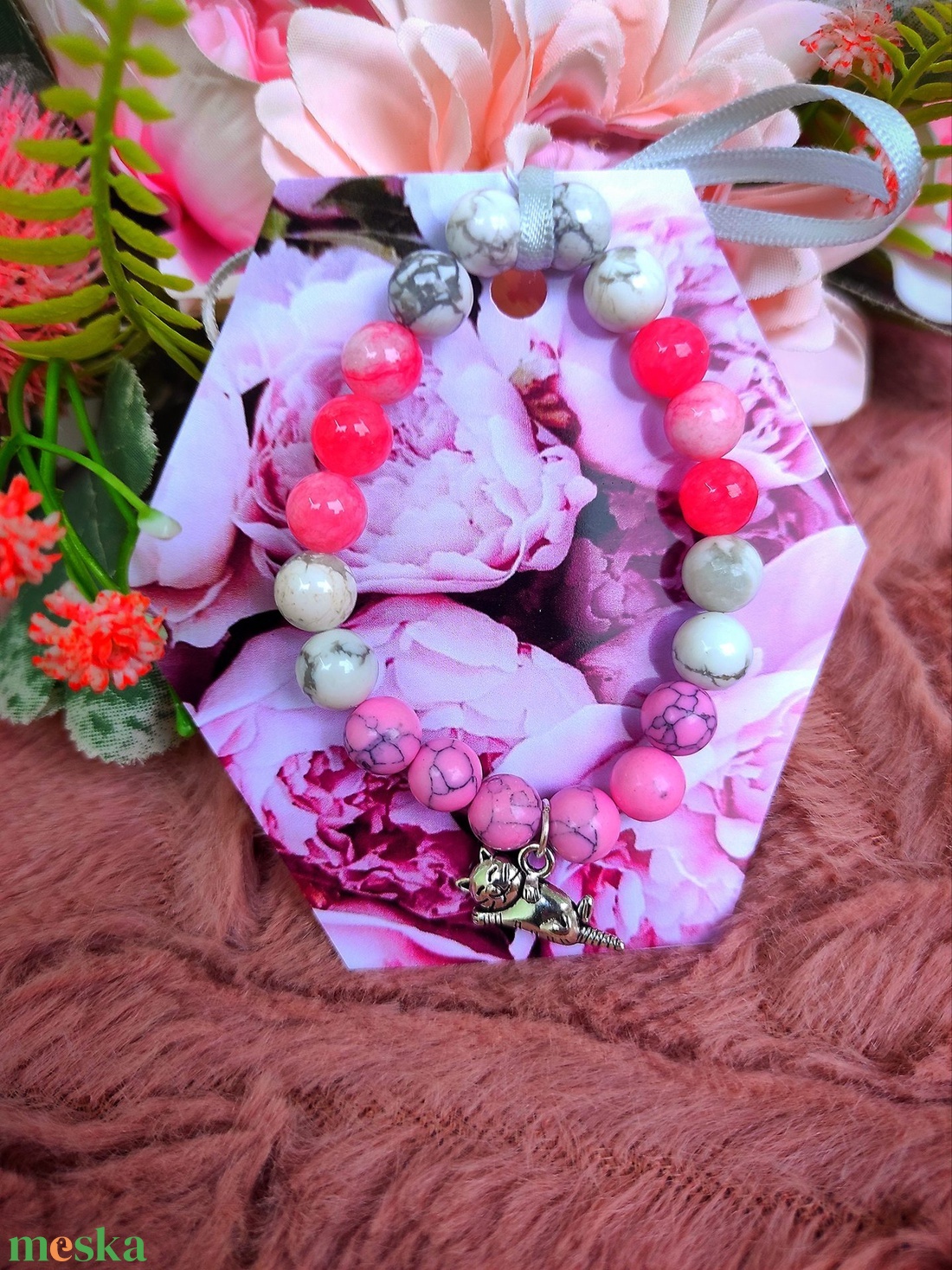 Cicás pink gyerek karkötő - ékszer - karkötő - charm karkötő - Meska.hu Cicás pink gyerek karkötő - ékszer - karkötő - charm karkötő - Meska.hu