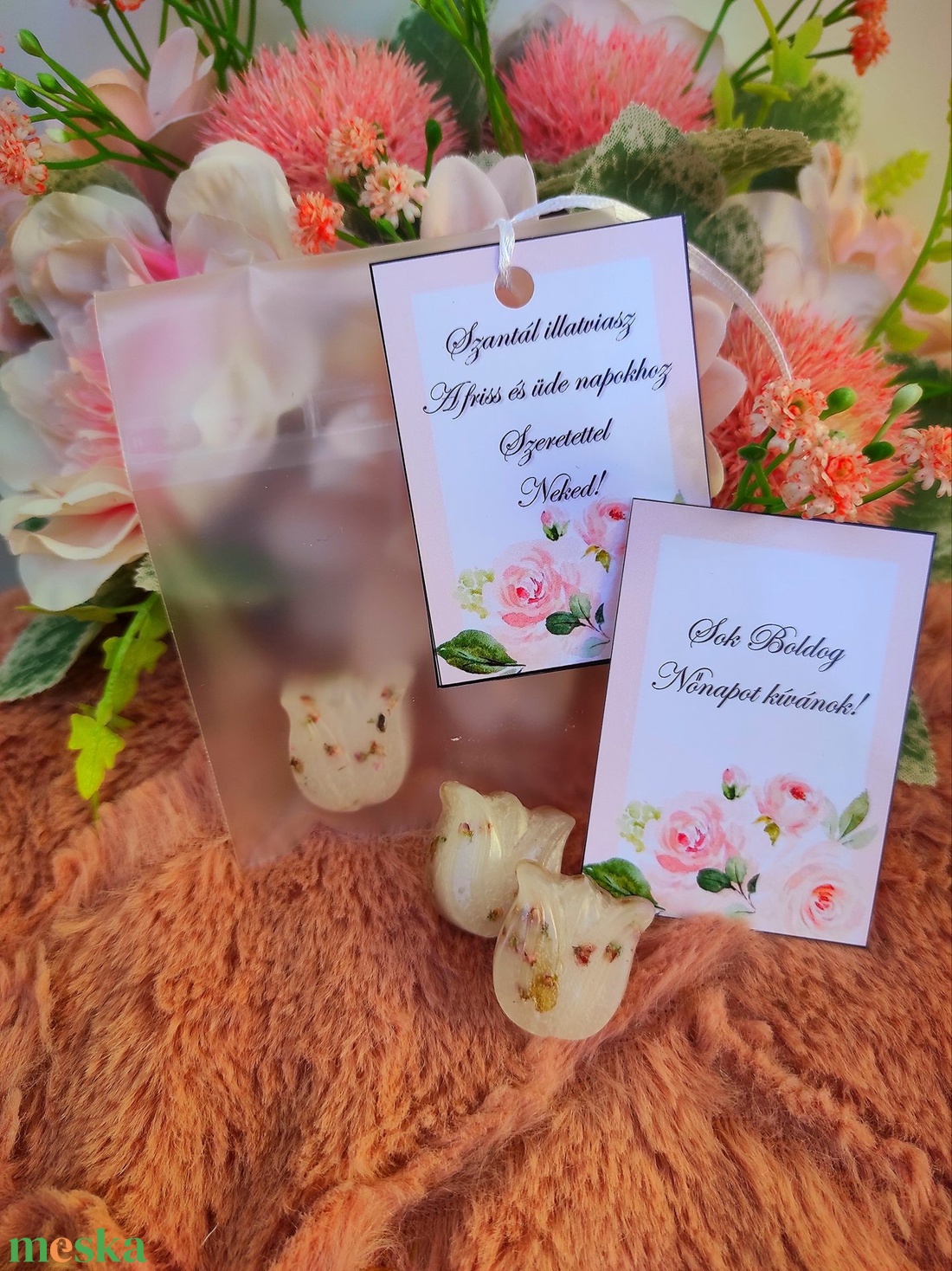 Nőnapi ajándék szantál illatviasz - otthon & életmód - gyertya, illat, aroma - illatviasz - Meska.hu