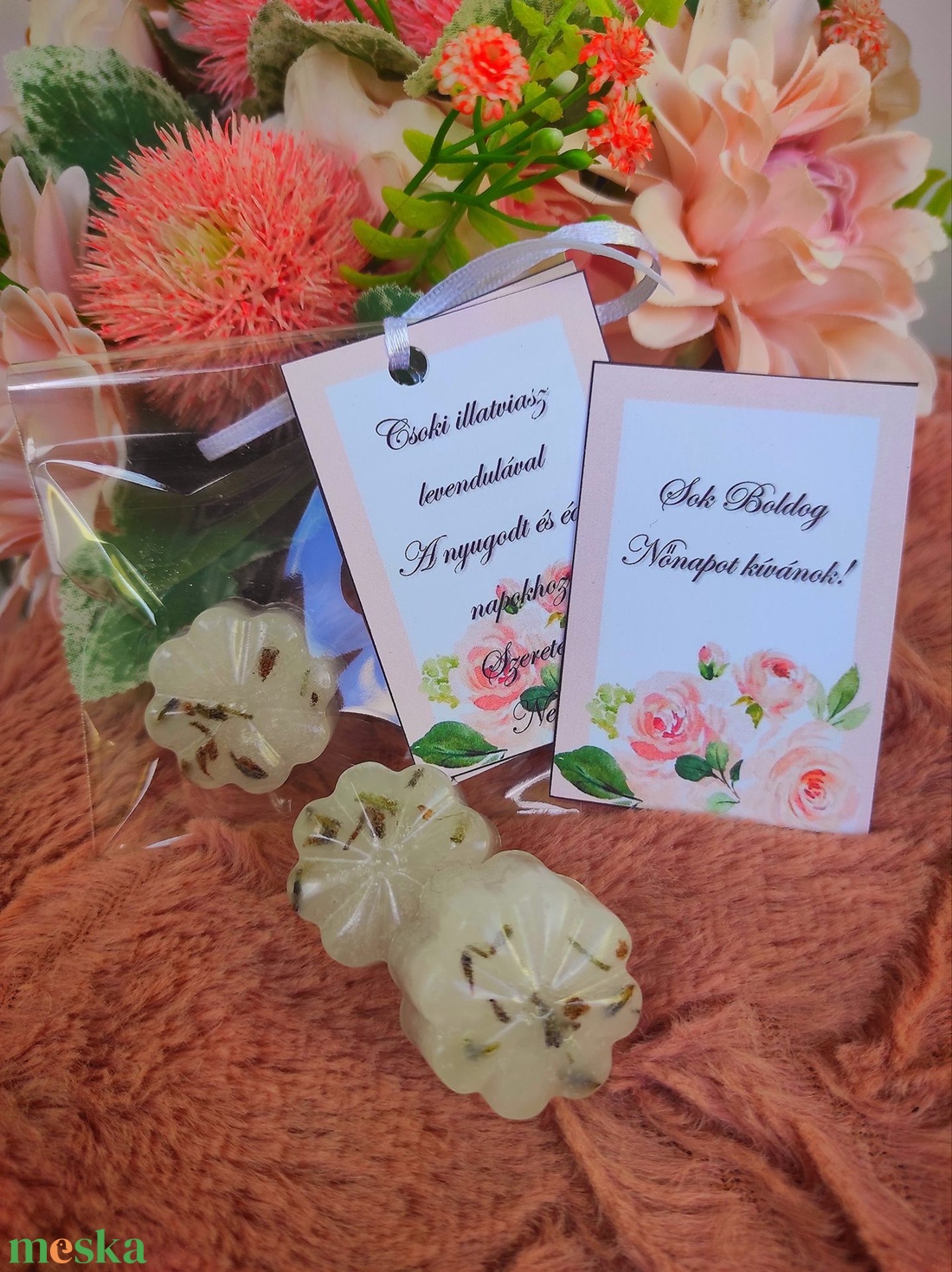 Nőnapi ajándék csoki levendulával illatviasz - otthon & életmód - gyertya, illat, aroma - illatviasz - Meska.hu