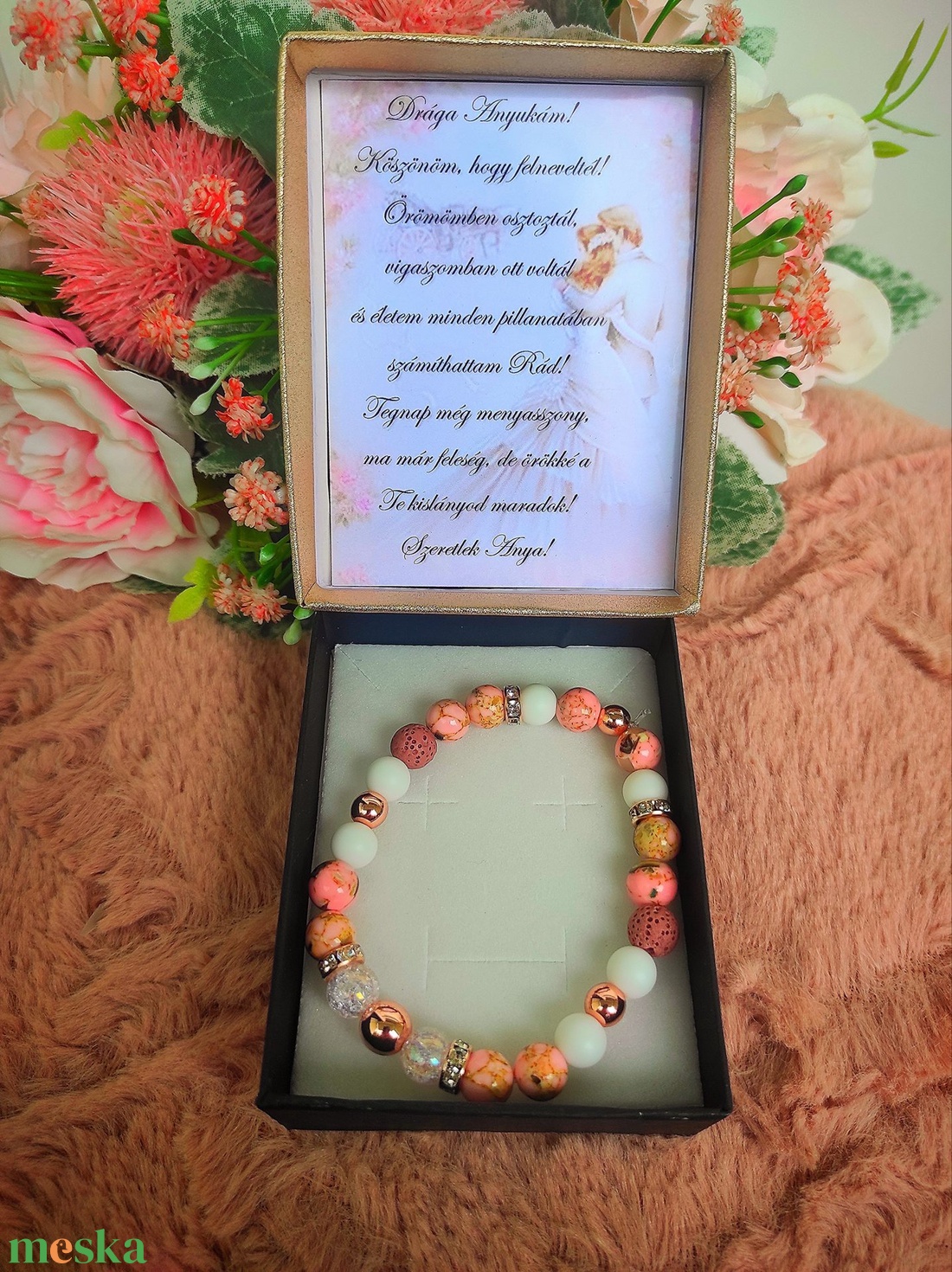 Rose jade ajándék örömanya karkötő dobozos - esküvő - emlék & ajándék - szülőköszöntő ajándék - Meska.hu Rose jade ajándék örömanya karkötő dobozos - esküvő - emlék & ajándék - szülőköszöntő ajándék - Meska.hu