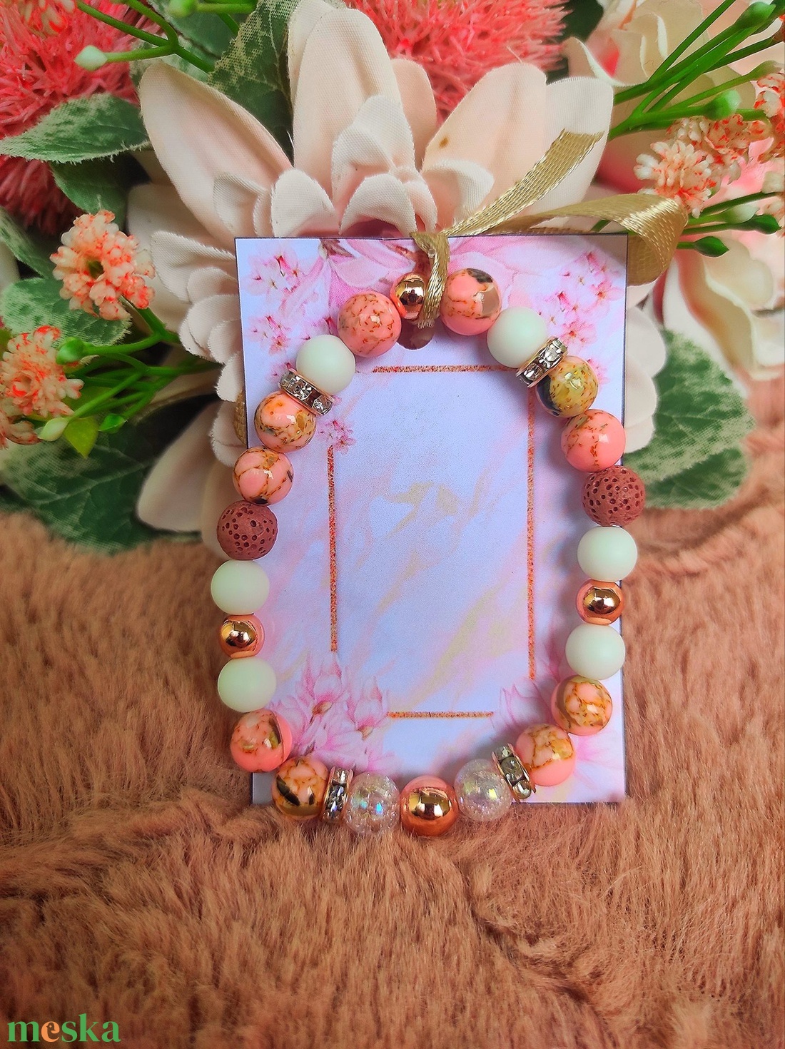 Jade rose gold karkötő - ékszer - karkötő - ásványkarkötő - Meska.hu Jade rose gold karkötő - ékszer - karkötő - ásványkarkötő - Meska.hu