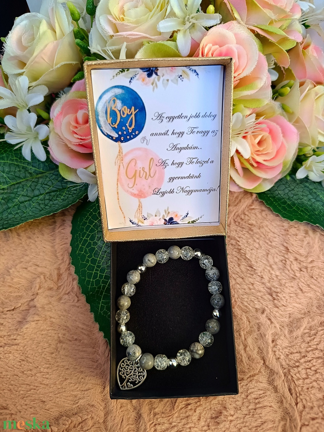 Bababejelentő nagymama leszel ajándék karkötő - ékszer - karkötő - ásványkarkötő - Meska.hu Bababejelentő nagymama leszel ajándék karkötő - ékszer - karkötő - ásványkarkötő - Meska.hu