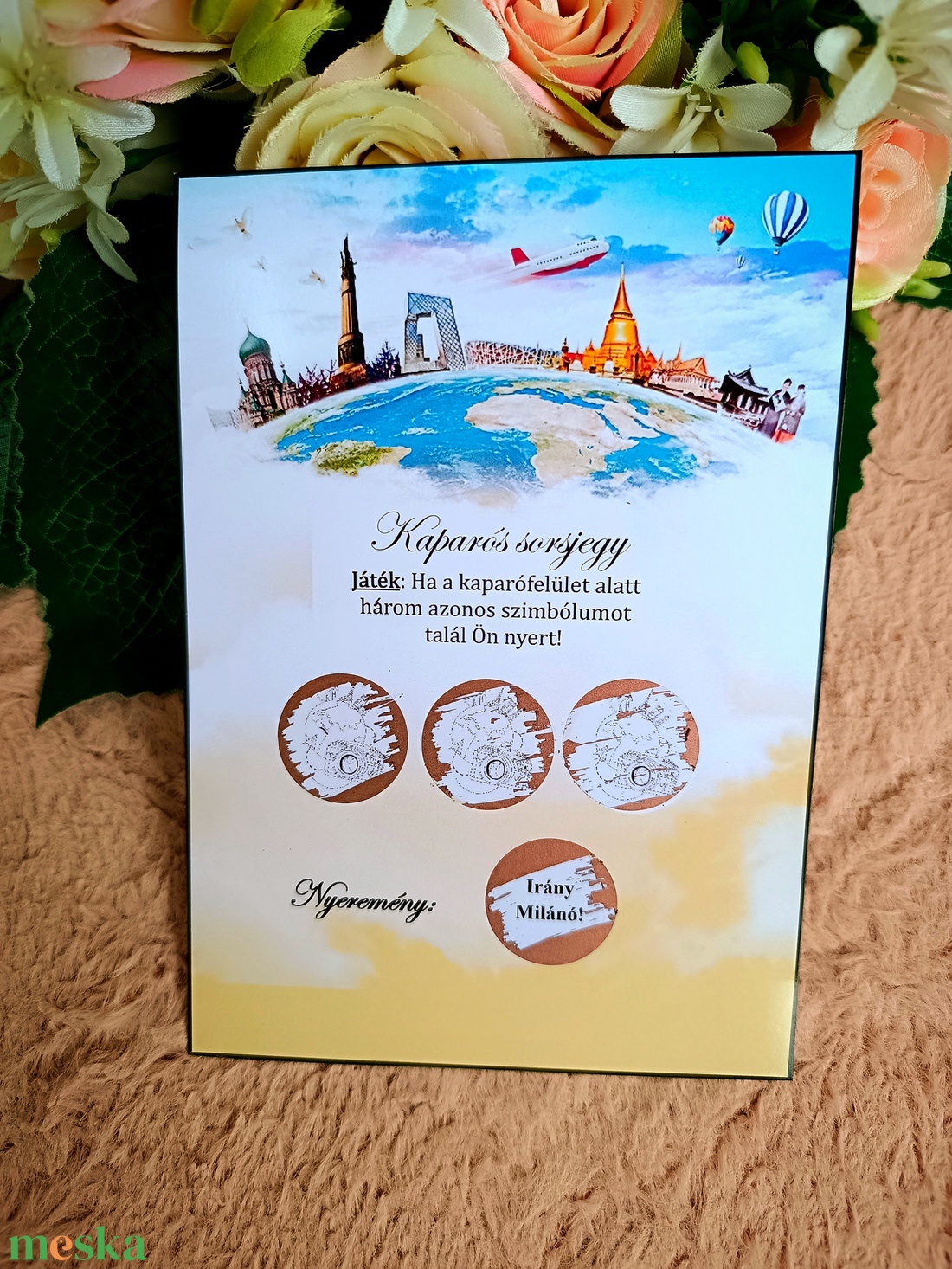 Utazás ajándék kaparós sorsjegy - otthon & életmód - papír, írószer - ajándékozás kellékei - ajándék sorsjegy - Meska.hu Utazás ajándék kaparós sorsjegy - otthon & életmód - papír, írószer - ajándékozás kellékei - ajándék sorsjegy - Meska.hu