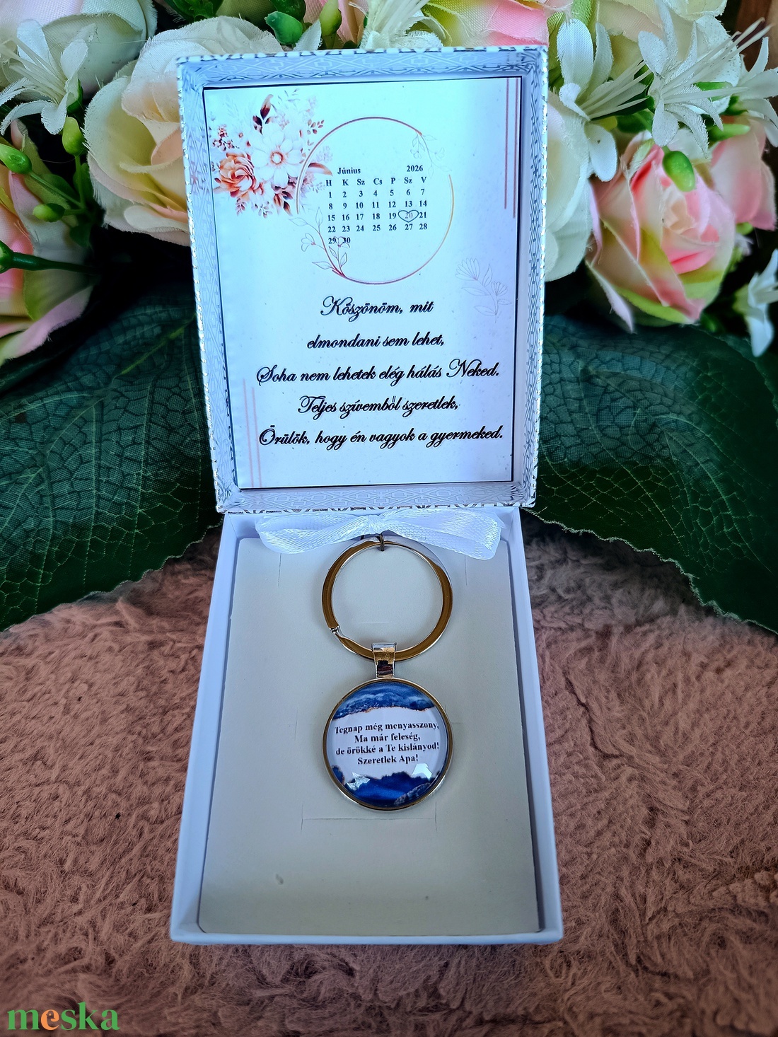 Ajándék örömapának esküvői szülőköszöntő kulcstartó - esküvő - emlék & ajándék - szülőköszöntő ajándék - Meska.hu