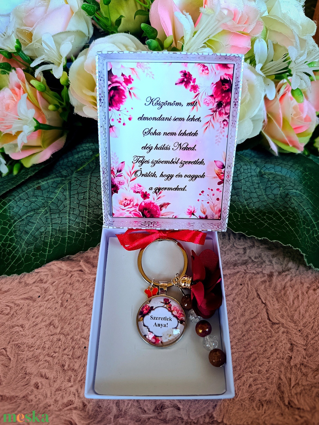 Ajándék anyának kulcstartó anyák napja, szülőköszöntő, születésnap - esküvő - emlék & ajándék - szülőköszöntő ajándék - Meska.hu