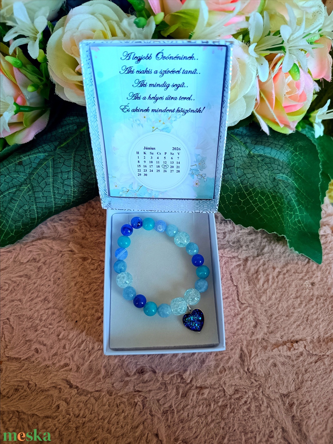 Ajándék szerencse karkötő ballagásra pedagógusnak - ékszer - karkötő - ásványkarkötő - Meska.hu