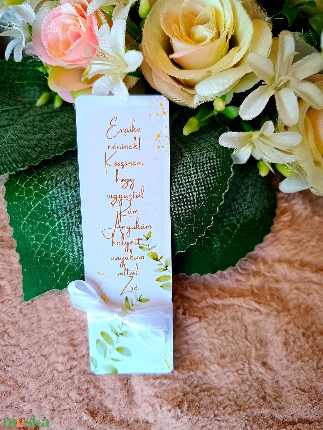 Ajándék egyedi feliratos könyvjelző egyedi neves - könyv & zene - könyvjelző - Meska.hu