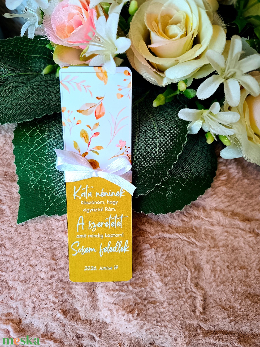 Ajándék egyedi feliratos könyvjelző egyedi neves - könyv & zene - könyvjelző - Meska.hu