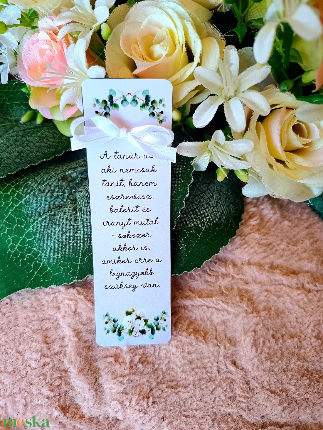 Ajándék egyedi feliratos könyvjelző pedagógusnak - könyv & zene - könyvjelző - Meska.hu