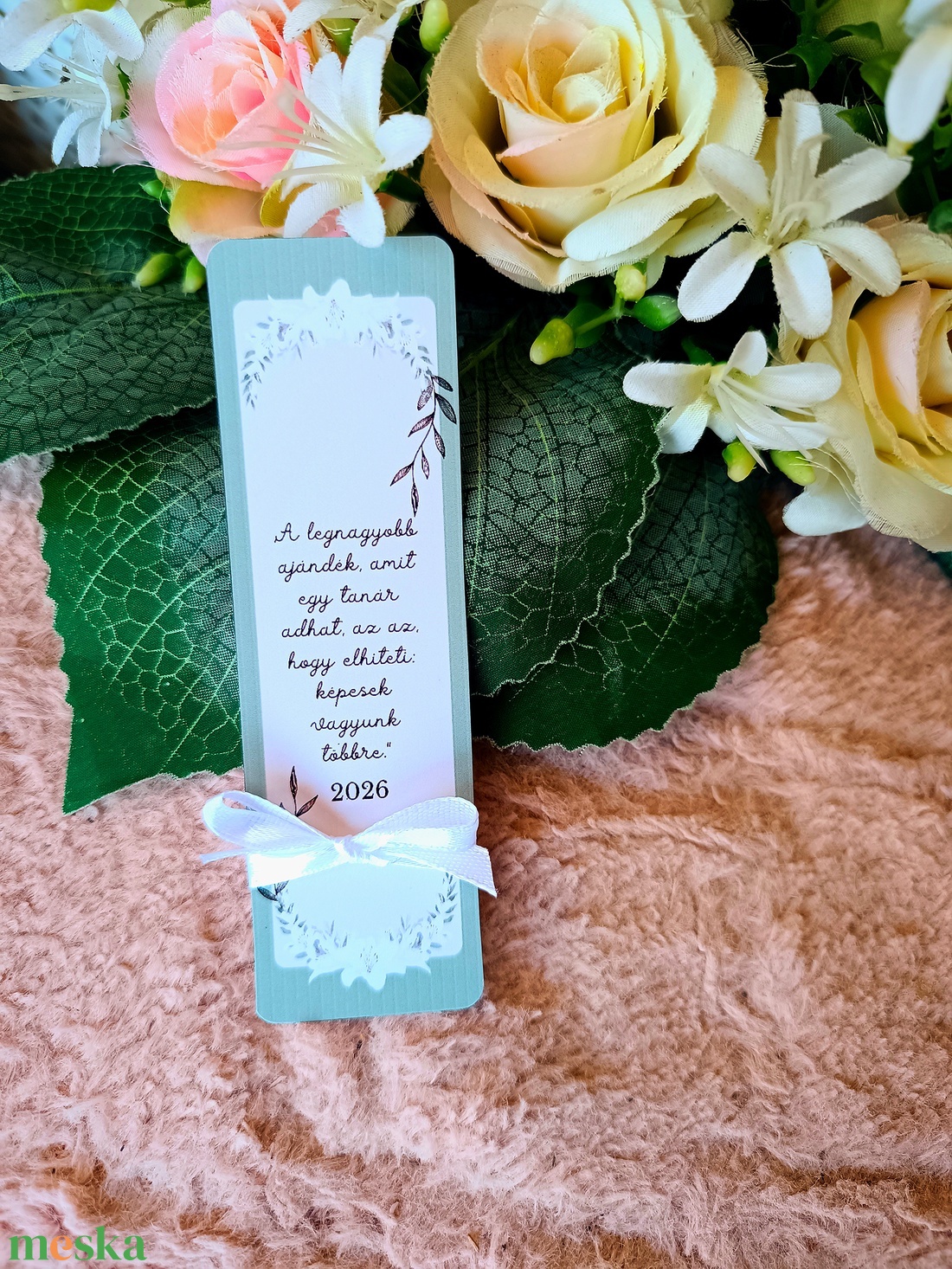 Ajándék egyedi feliratos könyvjelző tanárnak - könyv & zene - könyvjelző - Meska.hu
