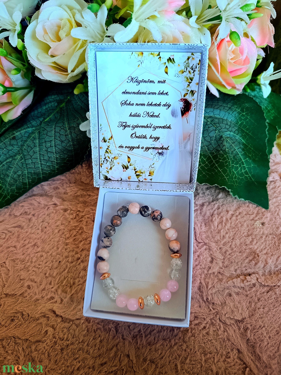 Ajándék örömanya szeretet karkötő esküvőre szülőköszöntő - esküvő - emlék & ajándék - szülőköszöntő ajándék - Meska.hu