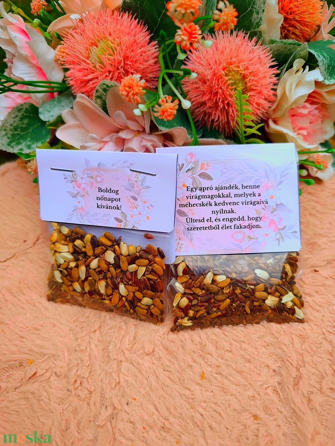 Ajándék Nőnapra virágmag keverék  - otthon & életmód - virágdekoráció - virágok - szálas virág - Meska.hu