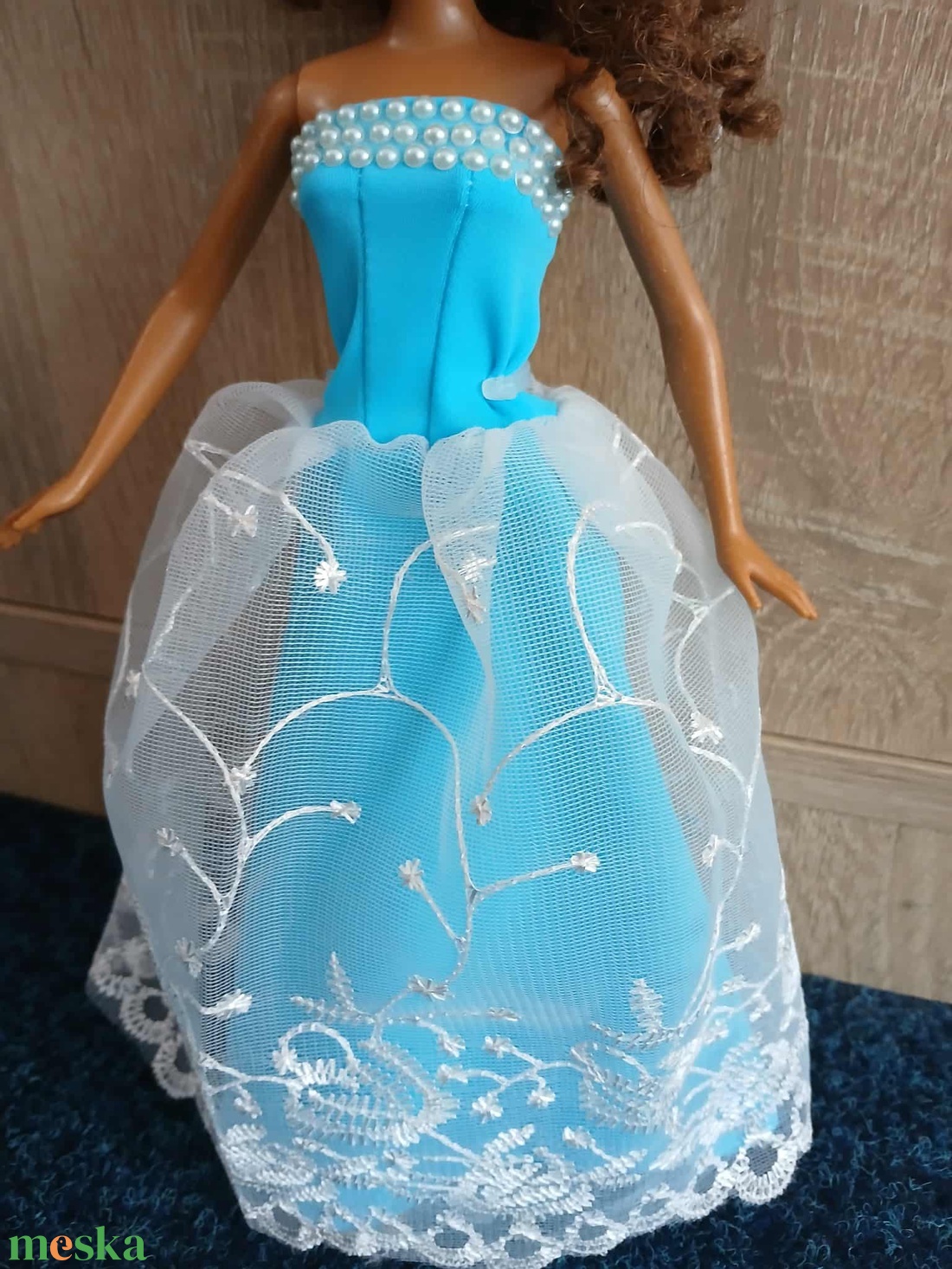 Barbie világoskék csipkés báli ruha. - játék & sport - baba & babaház - barbie ruhák - Meska.hu Barbie világoskék csipkés báli ruha. - játék & sport - baba & babaház - barbie ruhák - Meska.hu