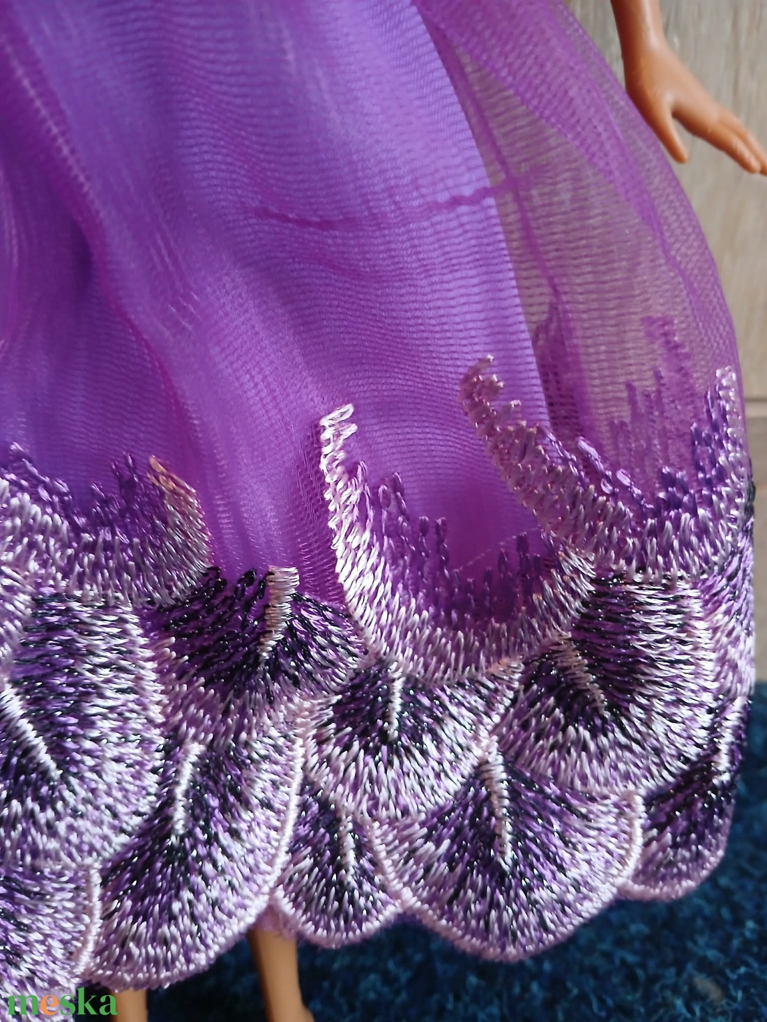 Lila báli ruha Barbie babára. ÚJ.  - játék & sport - baba & babaház - babaruha, babakellék - Meska.hu