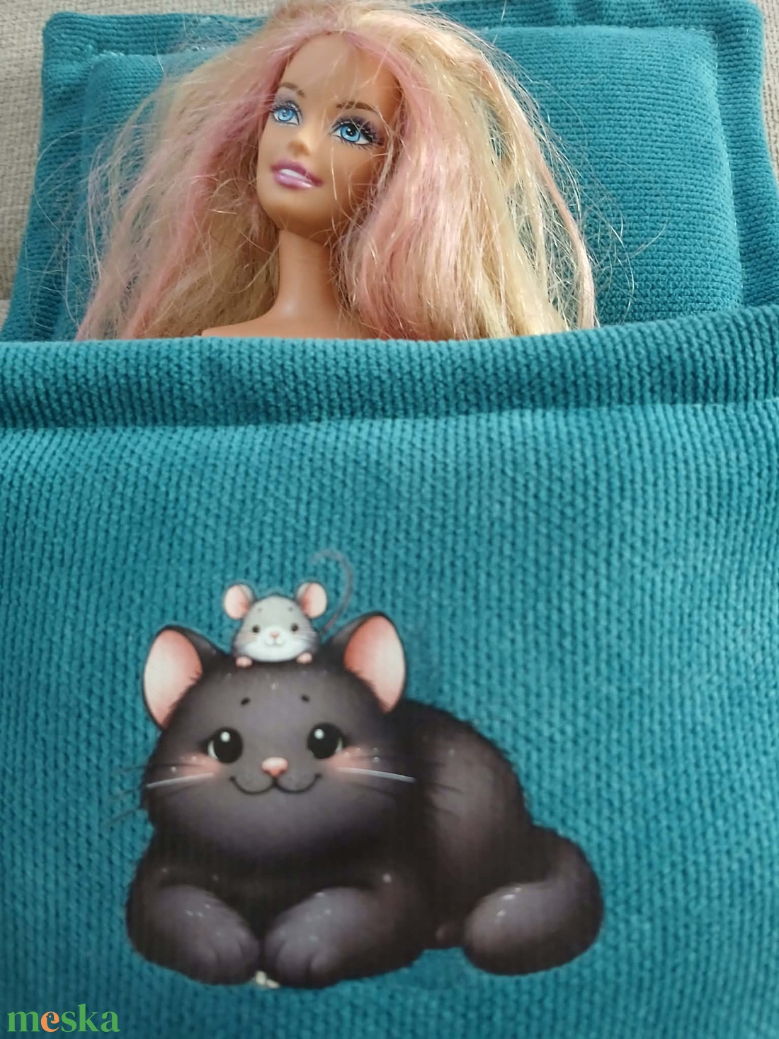 Barbie babának takaró és párna.  - játék & sport - baba & babaház - barbie ruhák - Meska.hu