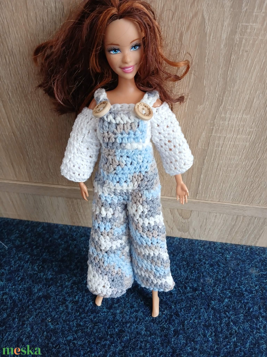 Barbie babára horgolt színátmenetes kétrészes.  - játék & sport - baba & babaház - barbie ruhák - Meska.hu