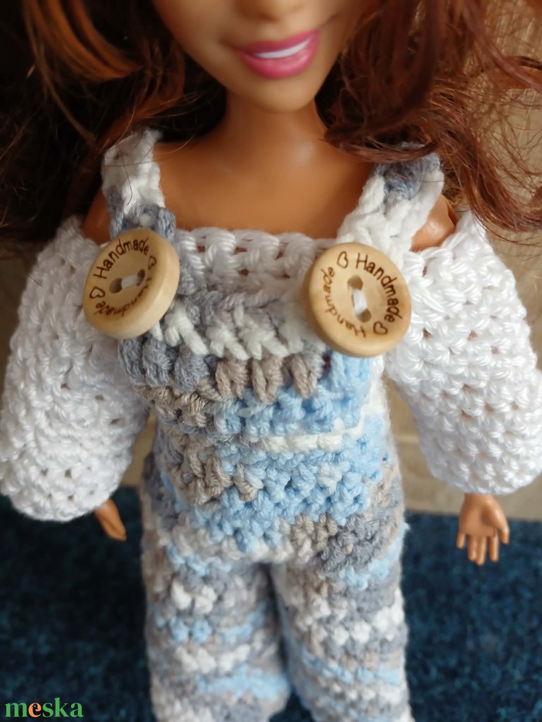 Barbie babára horgolt színátmenetes kétrészes.  - játék & sport - baba & babaház - barbie ruhák - Meska.hu