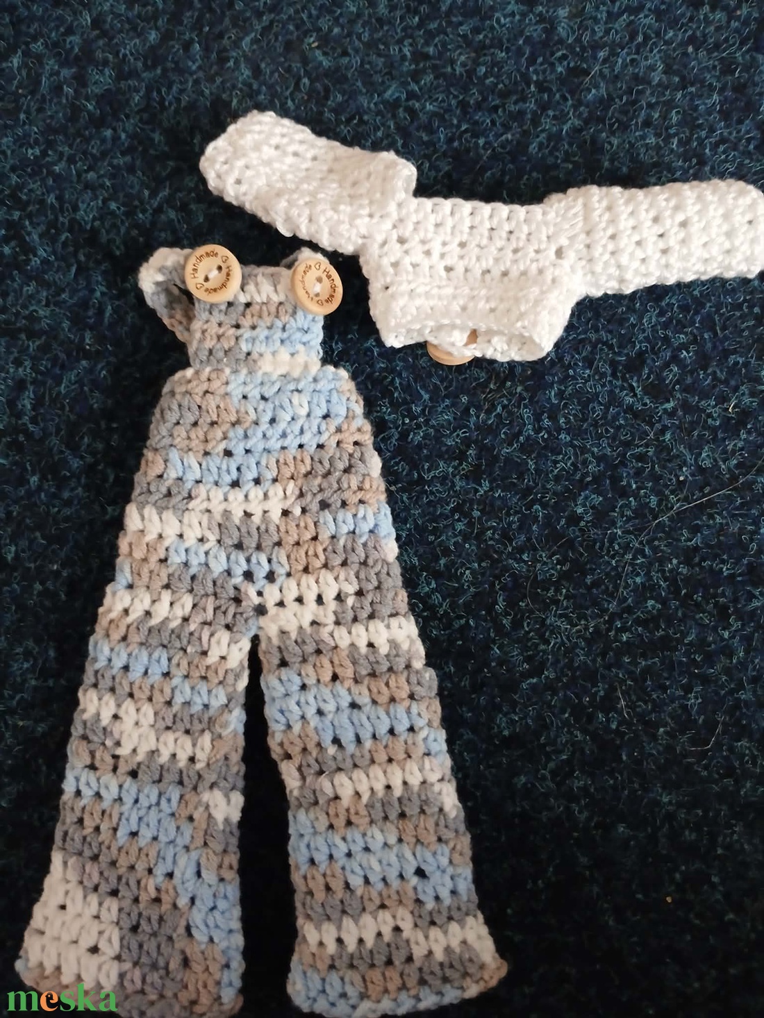 Barbie babára horgolt színátmenetes kétrészes.  - játék & sport - baba & babaház - barbie ruhák - Meska.hu