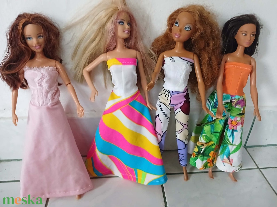 4 db gyönyörű Barbie ruha. (9) - játék & sport - baba & babaház - barbie ruhák - Meska.hu