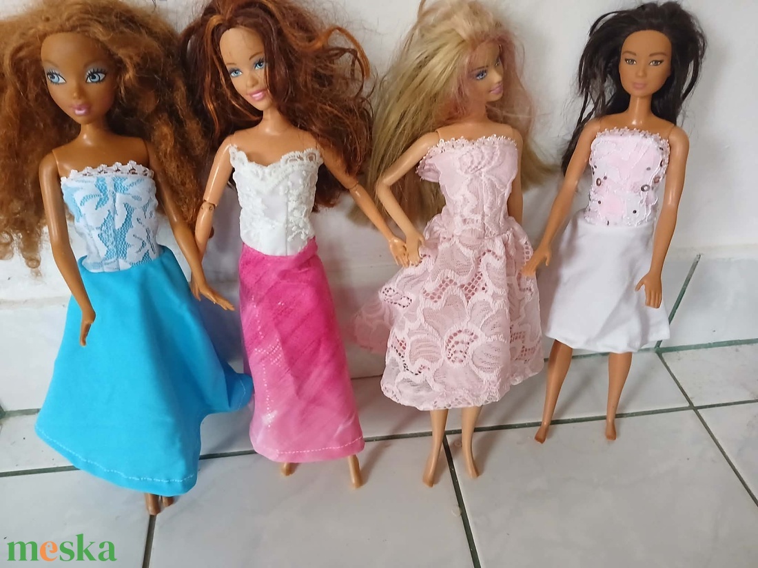 4 db gyönyörű Barbie ruha. (8) - játék & sport - baba & babaház - barbie ruhák - Meska.hu