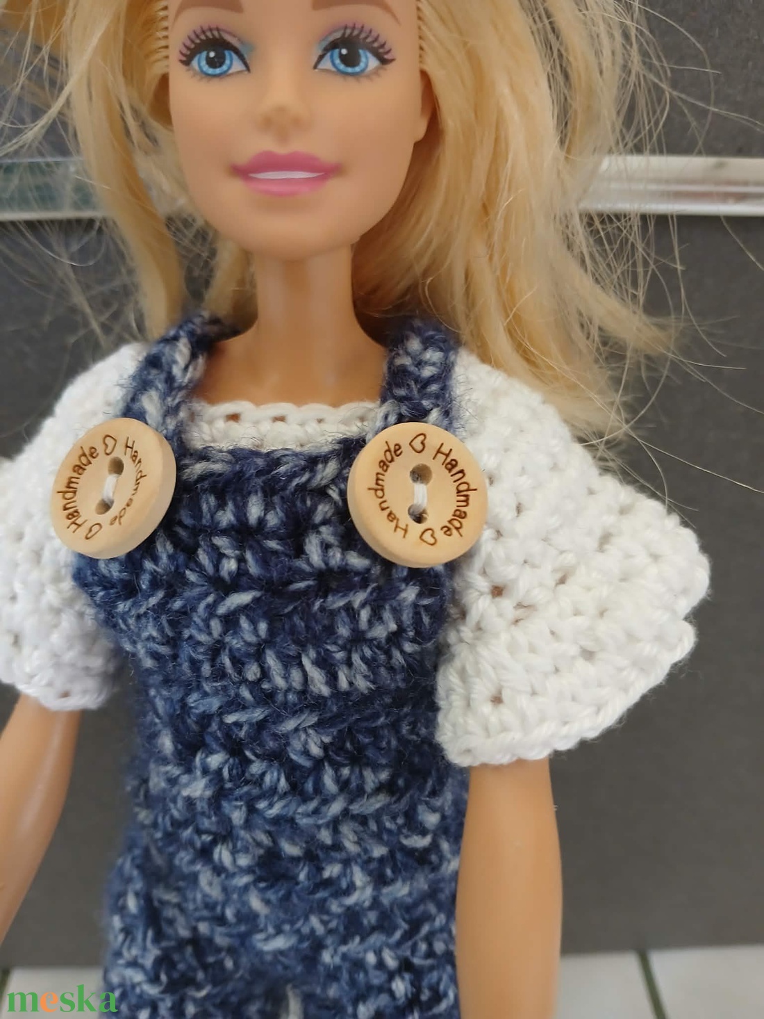 Horgolt kertésznadrág Barbie babára  Új. Kézzel készült. 2200/db. - játék & sport - baba & babaház - barbie ruhák - Meska.hu